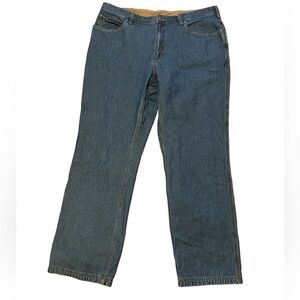 Duluth Trading Co. men’s relaxed fit medium wash jeans